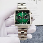 Rare Tag Heuer Grand Prix de Monaco Historique  green dial (w/Bespoke Strap) CBL2114.FC6486