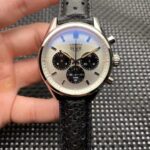 Tag Heuer Carrera Montreal Limited Edition CBK221C.FC6488 Automatic black hole strap white dial