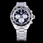 TAG HEUER Formula 1 Chronograph CAZ101E Men's Watch From Japan G0205 silver white wire