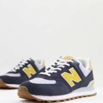 New balance navy and yellow hotsell